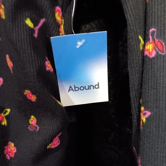 NWT mini ribbed long sleeve floral dress size small brand Abound - Picture 3 of 6